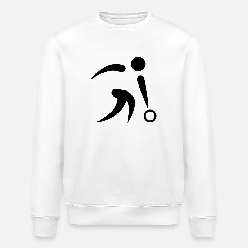 Bowling - Stanley/Stella Unisex Bio-Sweatshirt ROLLER - Weiß