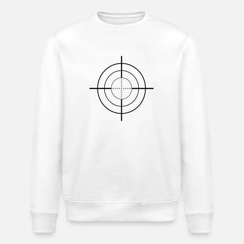 Sniper / Fadenkreuz Geschenk / Geschenkidee - Stanley/Stella Unisex Bio-Sweatshirt ROLLER - Weiß