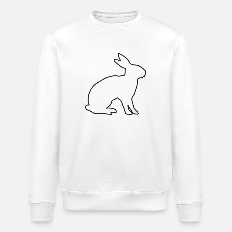 Hase - Stanley/Stella Unisex Bio-Sweatshirt ROLLER - Weiß