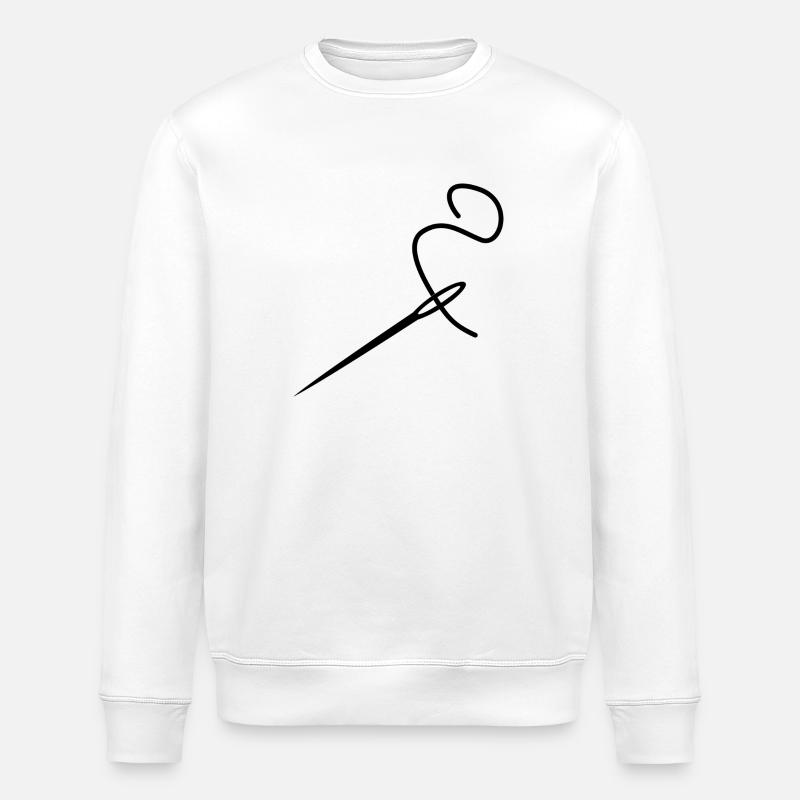 coupe point aiguille - Sweat bio ROLLER Stanley/Stella Unisexe - blanc