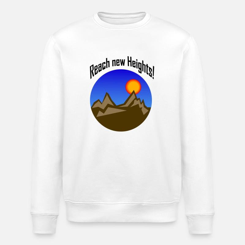 Atteignez de nouveaux sommets ! - Sweat bio ROLLER Stanley/Stella Unisexe - blanc