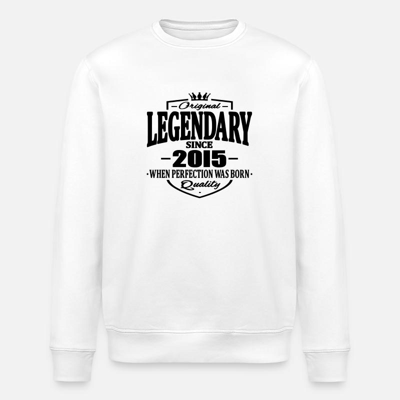 Legendary since 2015 - Stanley/Stella ROLLER Unisex Organic Sweatshirt - white