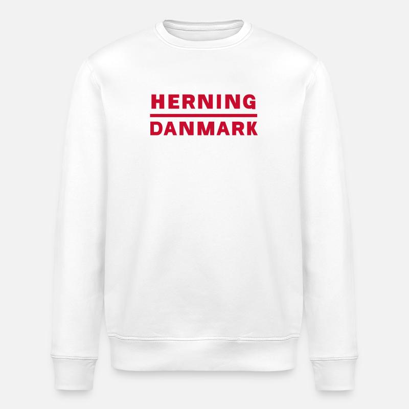Herning Dänemark Lokaler Stil - Stanley/Stella Unisex Bio-Sweatshirt ROLLER - Weiß