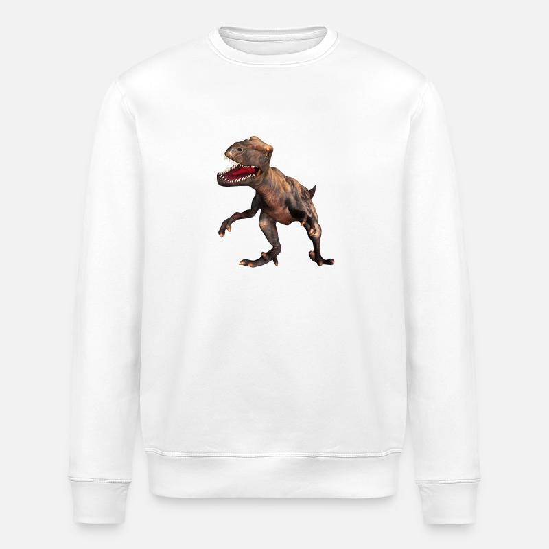 Velociraptor Dinosaurier 11 - Stanley/Stella Unisex Bio-Sweatshirt ROLLER - Weiß