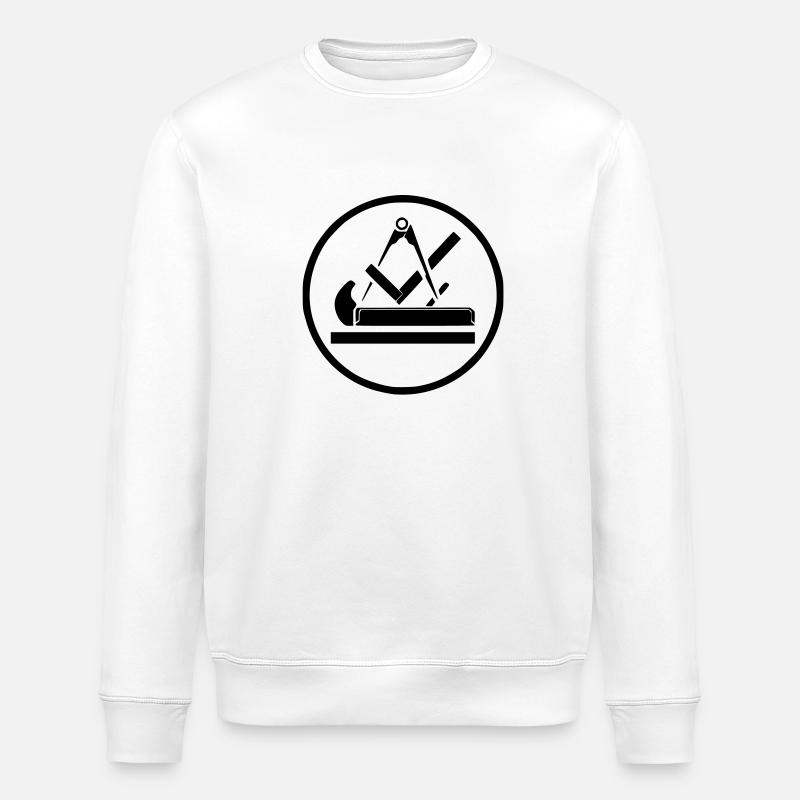 tischler3 - Stanley/Stella Unisex Bio-Sweatshirt ROLLER - Weiß