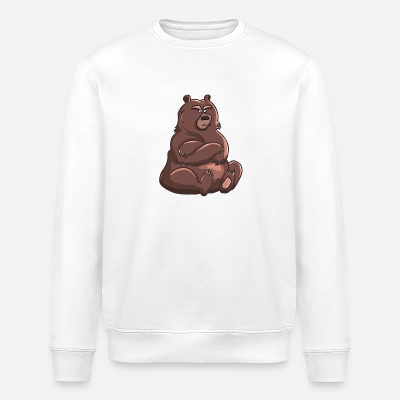 Mad Bear - Stanley/Stella ROLLER Unisex Organic Sweatshirt - white