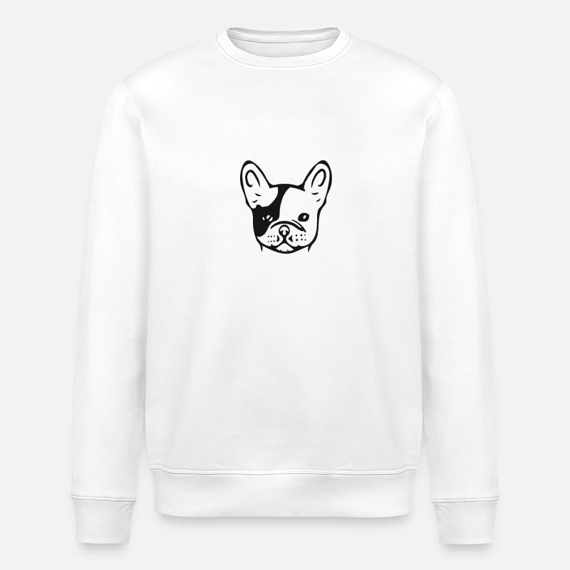 bouledogue français - Sweat bio ROLLER Stanley/Stella Unisexe - blanc
