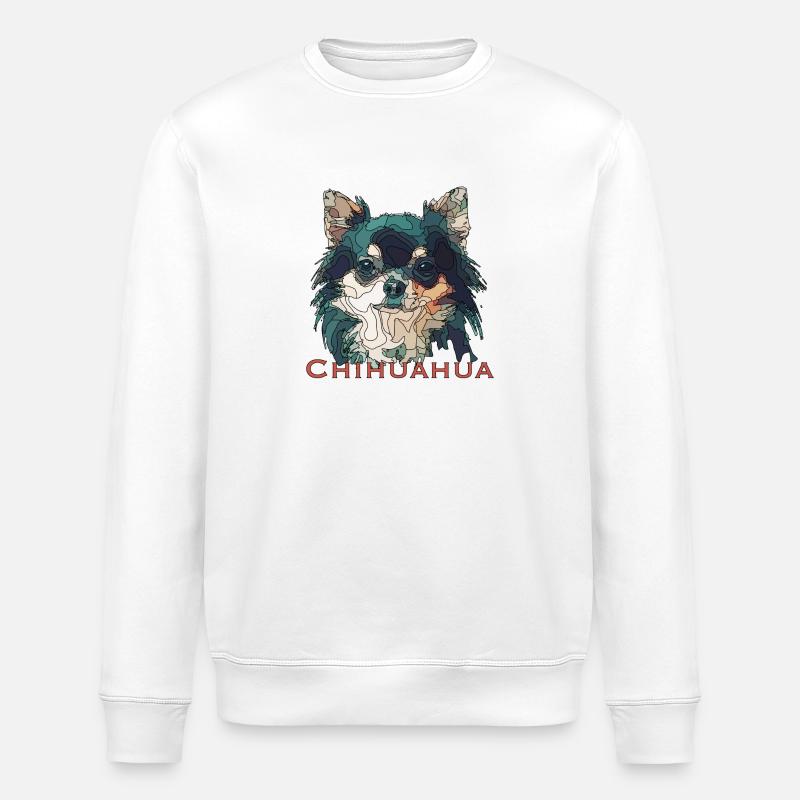 Chihuahua - Stanley/Stella Unisex Bio-Sweatshirt ROLLER - Weiß