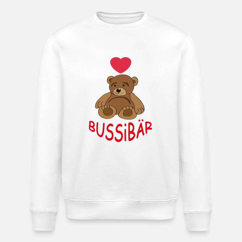 Bussi Baer - Sweat bio ROLLER Stanley/Stella Unisexe - blanc