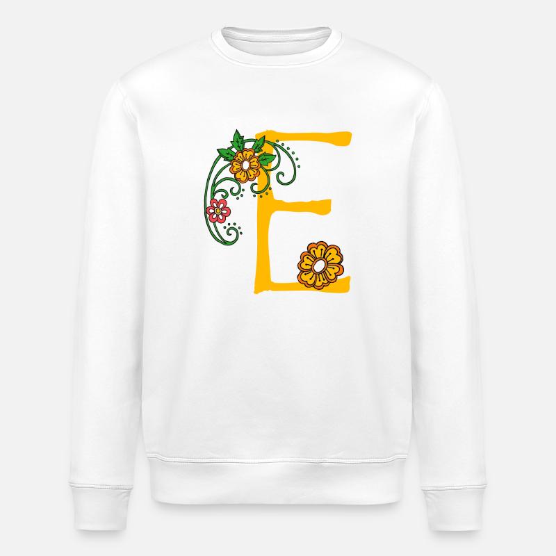 Flower 30 E - Stanley/Stella ROLLER Unisex Organic Sweatshirt - white