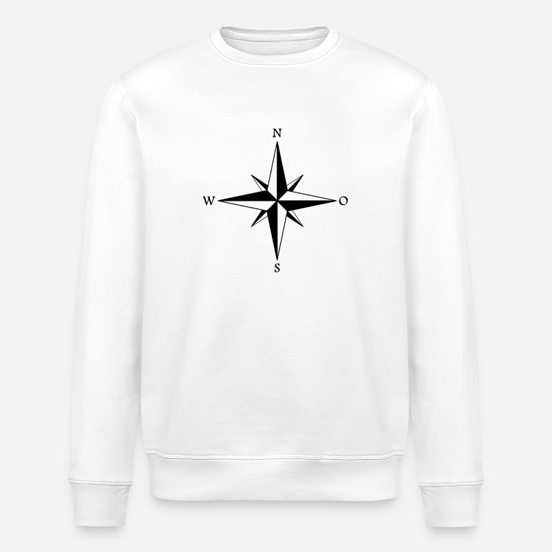 Kompass - Stanley/Stella Unisex Bio-Sweatshirt ROLLER - Weiß