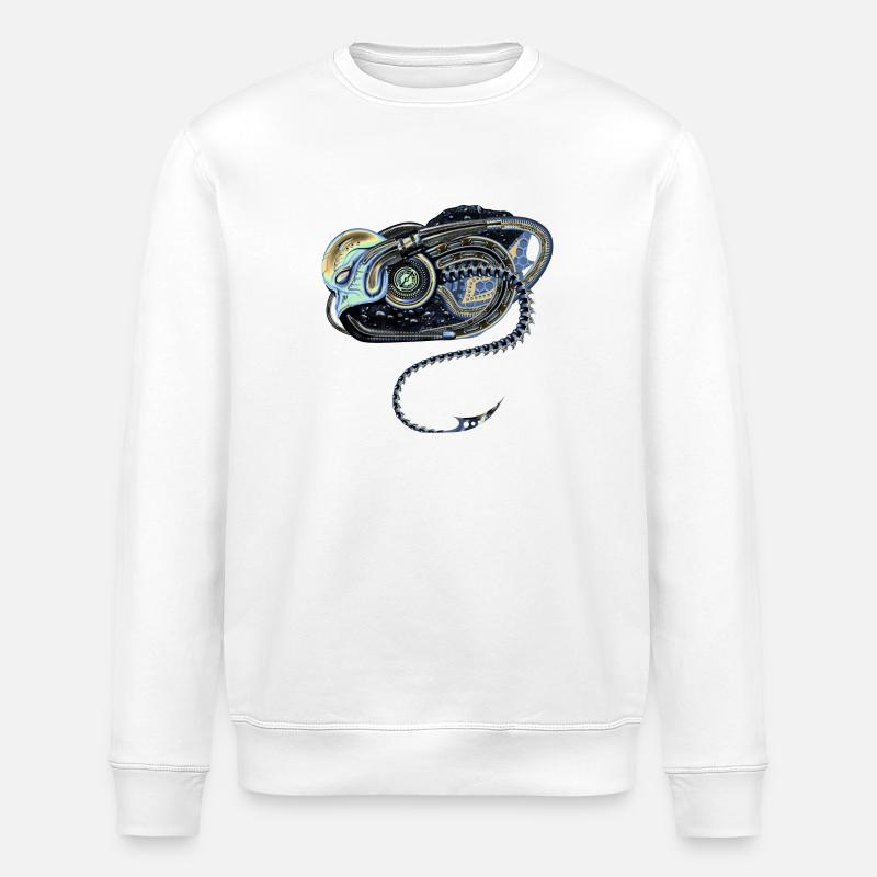Alien Biomechanik - Stanley/Stella Unisex Bio-Sweatshirt ROLLER - Weiß