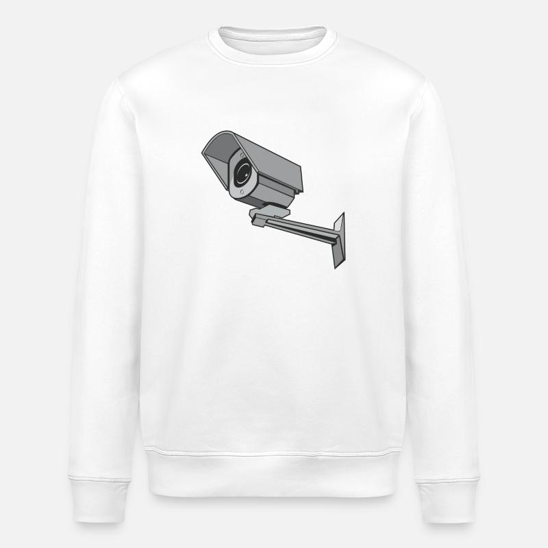 Überwachungskamera - Stanley/Stella Unisex Bio-Sweatshirt ROLLER - Weiß