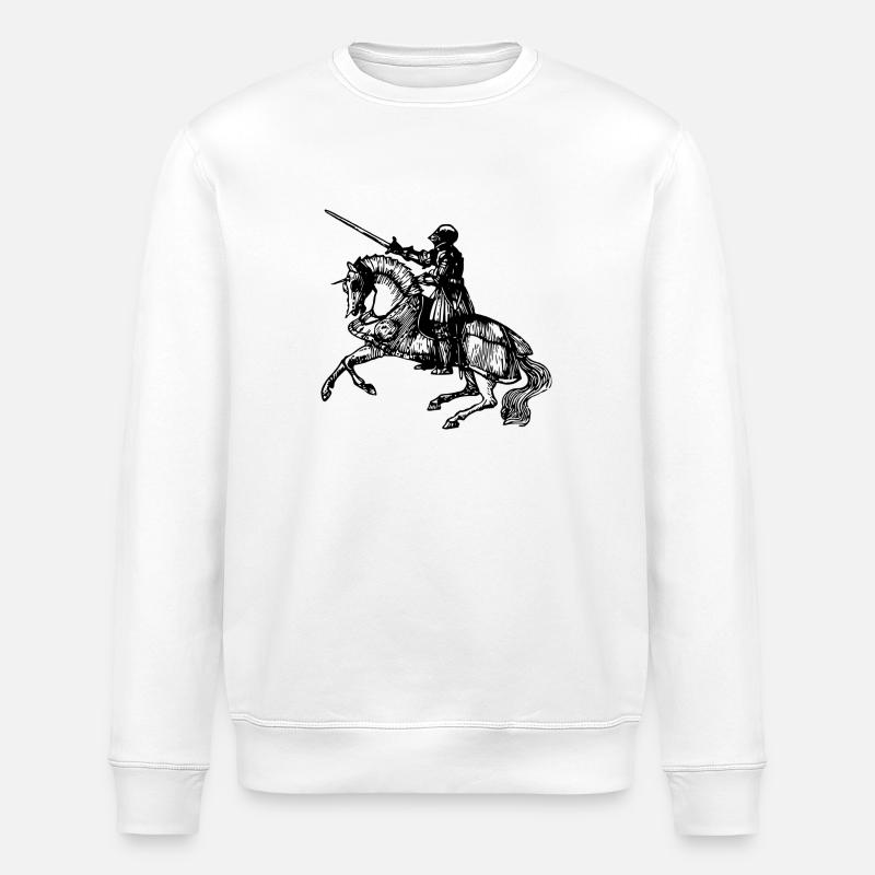 chevalier - Sweat bio ROLLER Stanley/Stella Unisexe - blanc