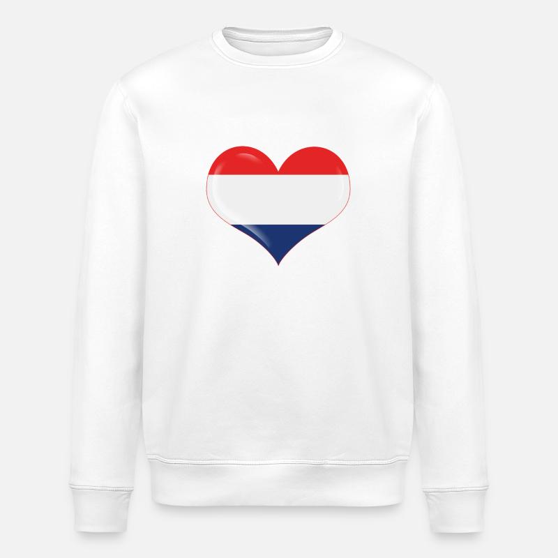 Heimat im Herzen - Stanley/Stella Unisex Bio-Sweatshirt ROLLER - Weiß