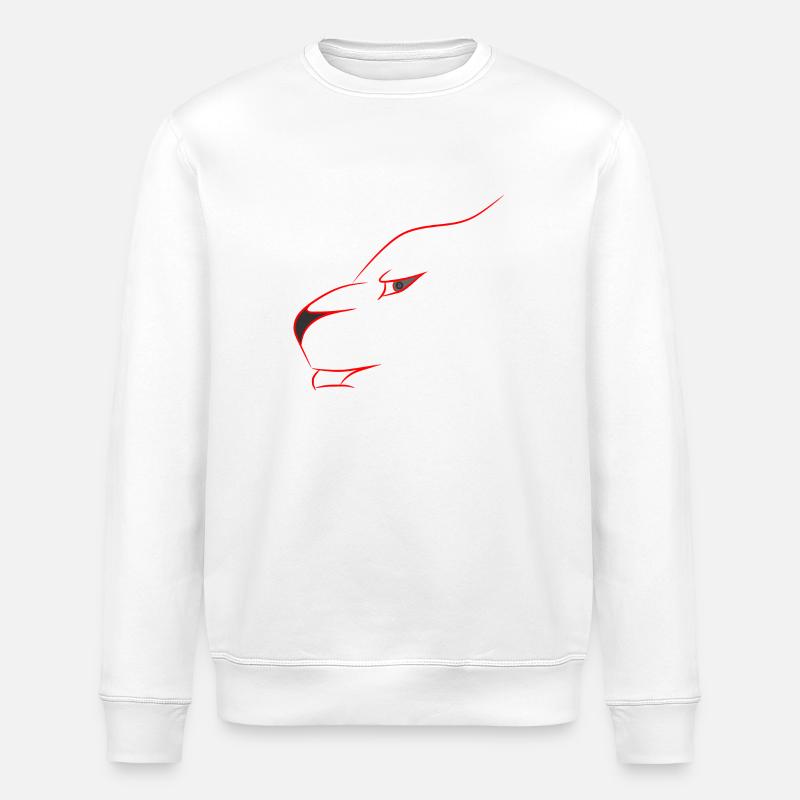 Leo Bitcoin à l'esprit - Sweat bio ROLLER Stanley/Stella Unisexe - blanc