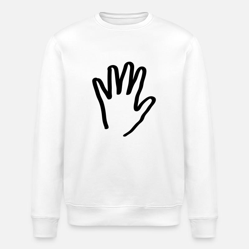 hand - Stanley/Stella Unisex Bio-Sweatshirt ROLLER - Weiß