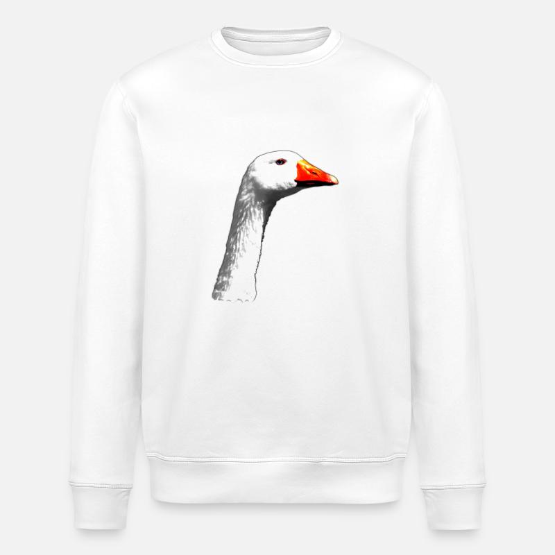 Gans - Stanley/Stella Unisex Bio-Sweatshirt ROLLER - Weiß