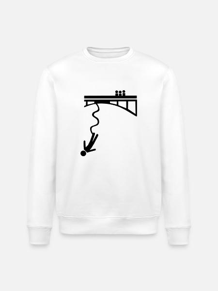 Bungee jumping - Stanley/Stella Unisex Bio-Sweatshirt ROLLER - Weiß