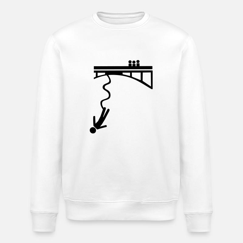 Bungee jumping - Sweat bio ROLLER Stanley/Stella Unisexe - blanc
