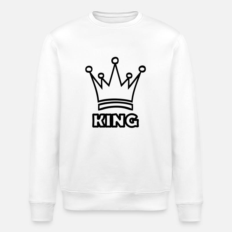 king - Stanley/Stella Unisex Bio-Sweatshirt ROLLER - Weiß