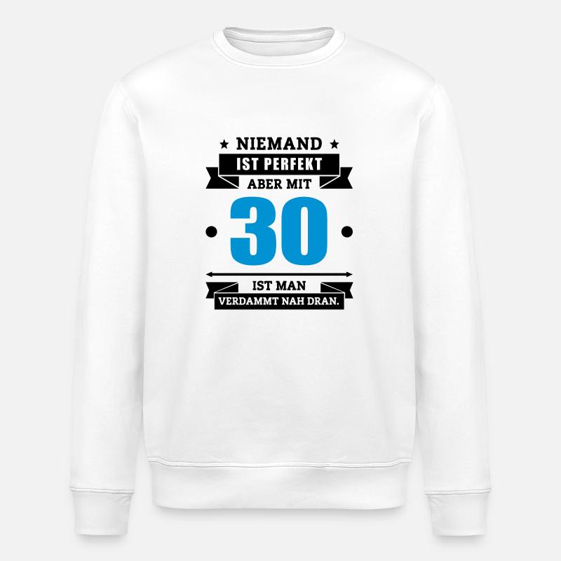 Funshirt 30 - Stanley/Stella Unisex Bio-Sweatshirt ROLLER - Weiß