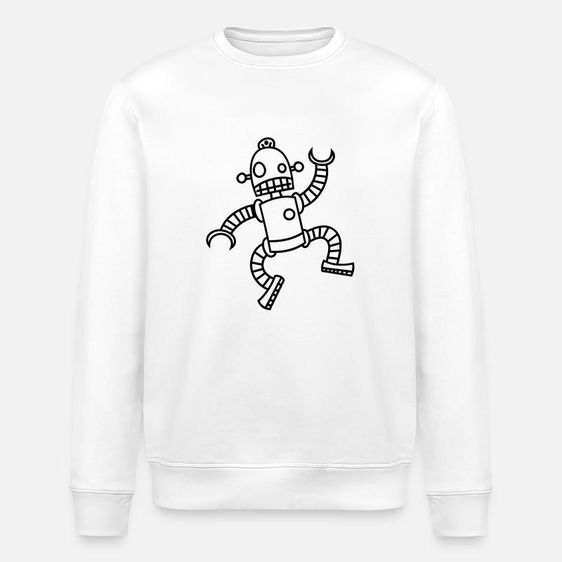 Roboter - Stanley/Stella Unisex Bio-Sweatshirt ROLLER - Weiß