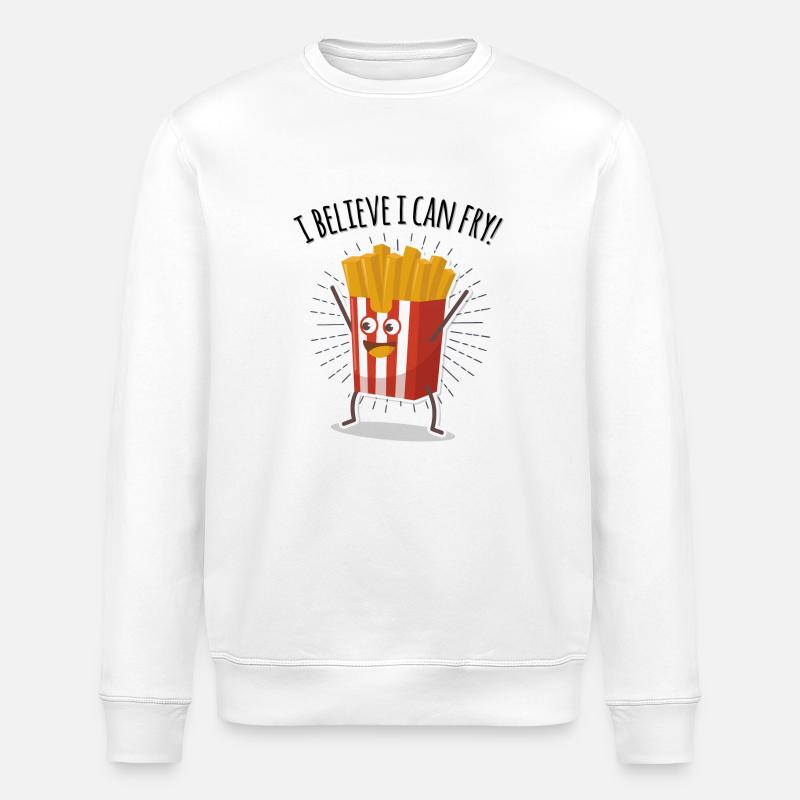 I believe i can fry! - Stanley/Stella Unisex Bio-Sweatshirt ROLLER - Weiß