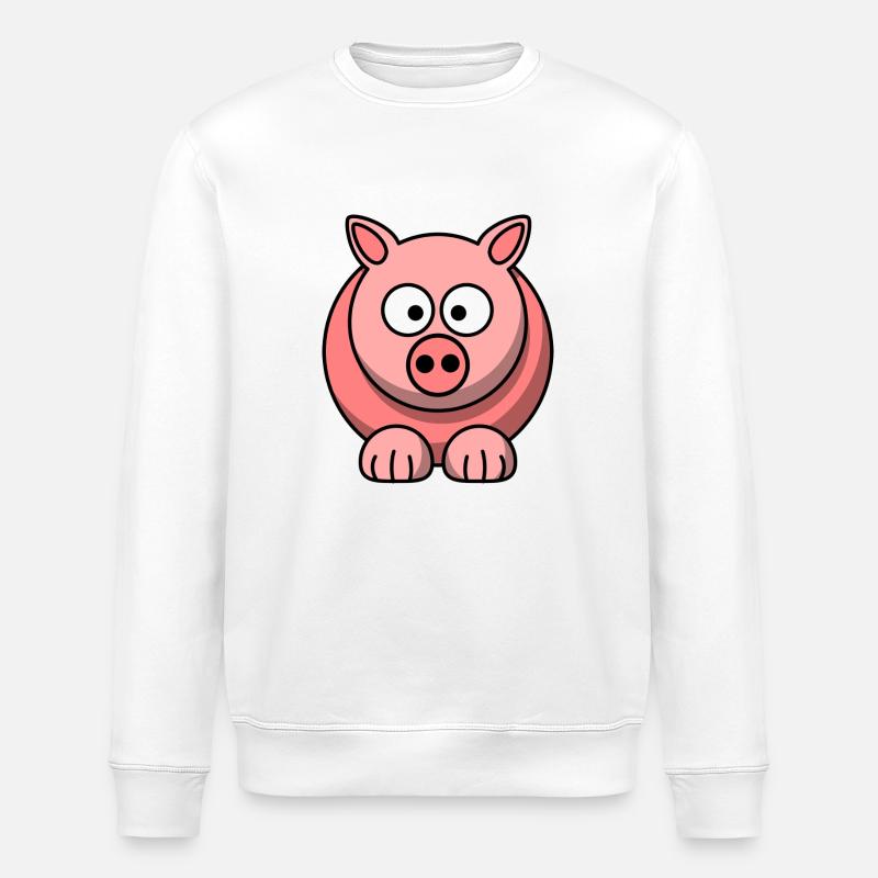 Ferkel - Stanley/Stella Unisex Bio-Sweatshirt ROLLER - Weiß