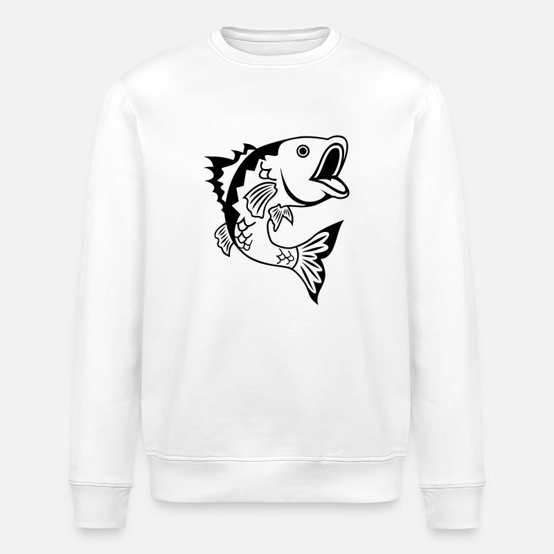 poisson - Sweat bio ROLLER Stanley/Stella Unisexe - blanc