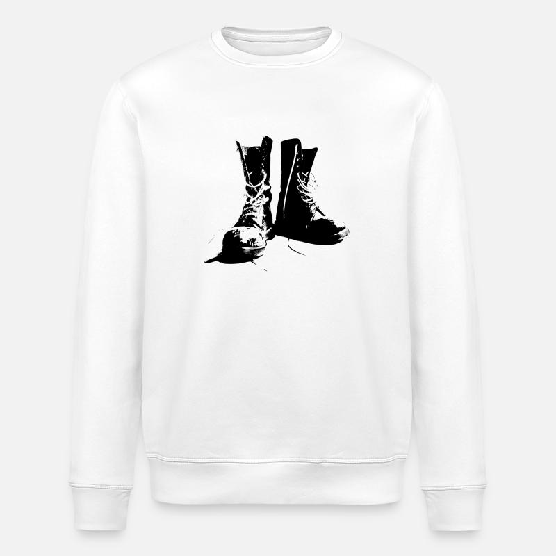 bottes - Sweat bio ROLLER Stanley/Stella Unisexe - blanc