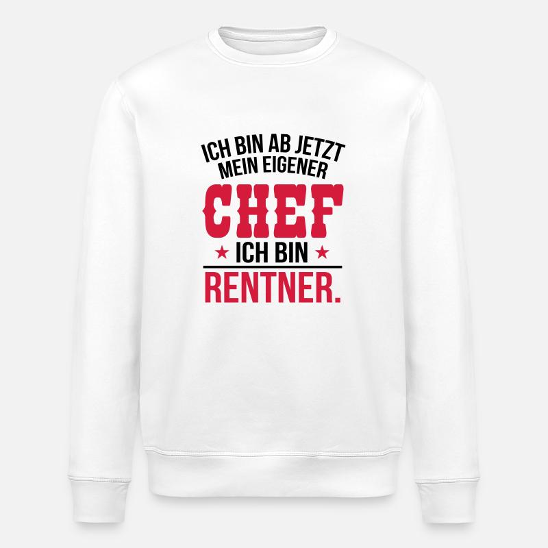 Ich bin Rentner - Stanley/Stella Unisex Bio-Sweatshirt ROLLER - Weiß