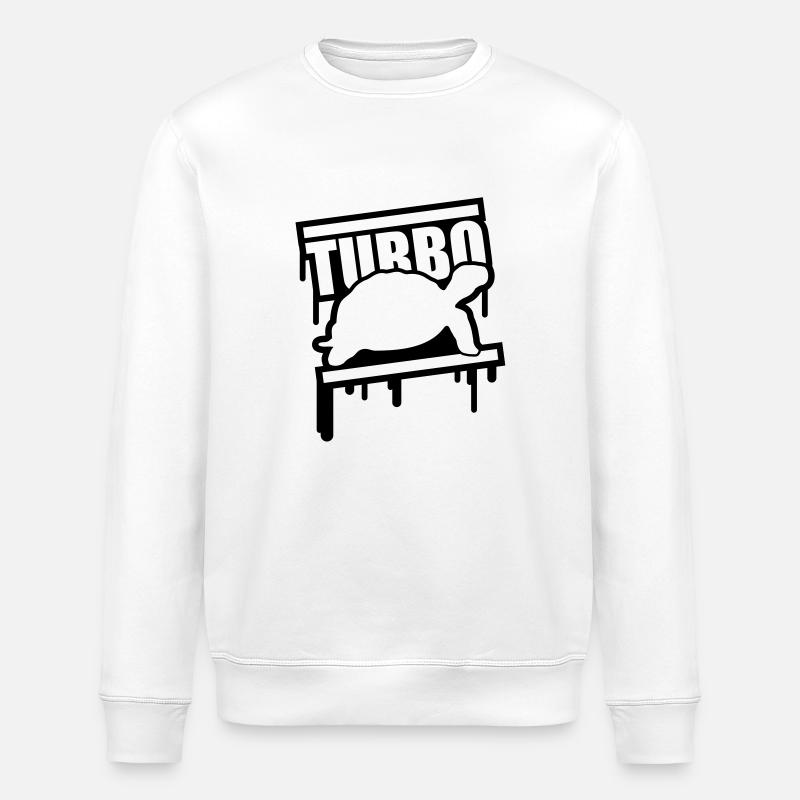 turbo_schildkroete_design_c1 - Sweat bio ROLLER Stanley/Stella Unisexe - blanc