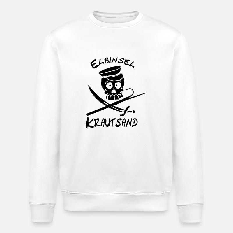 Elbinsel-Krautsand - Stanley/Stella Unisex Bio-Sweatshirt ROLLER - Weiß