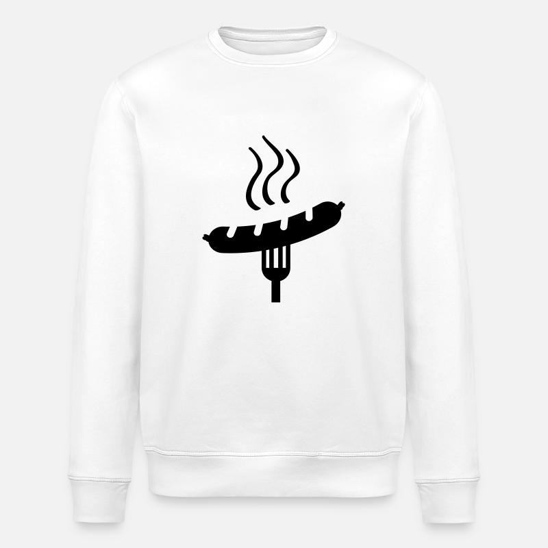 wurst_grill_ak1 - Stanley/Stella Unisex Bio-Sweatshirt ROLLER - Weiß