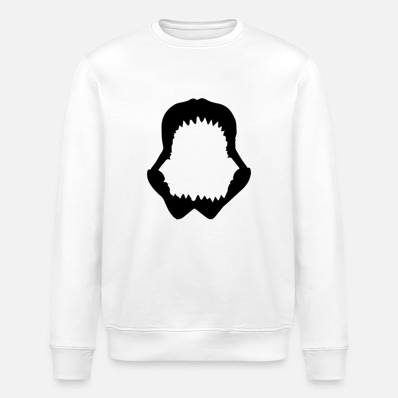 Shark Kiefer - Stanley/Stella Unisex Bio-Sweatshirt ROLLER - Weiß