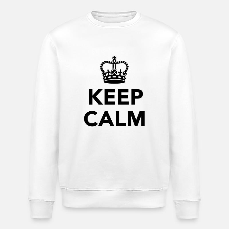 Keep calm - Stanley/Stella Unisex Bio-Sweatshirt ROLLER - Weiß