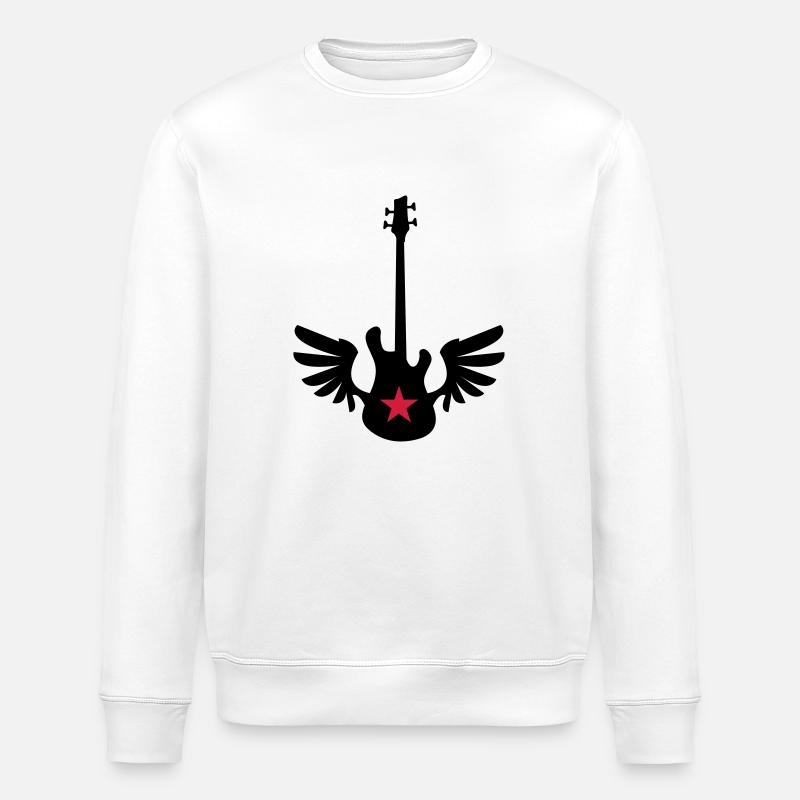 bass wings - Stanley/Stella Unisex Bio-Sweatshirt ROLLER - Weiß