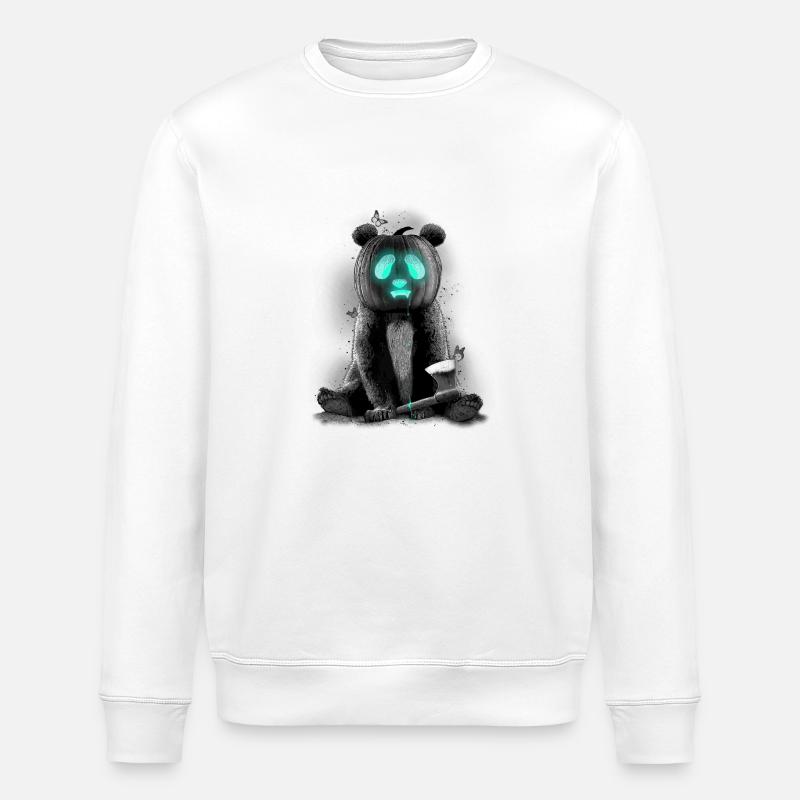 PANDALOWEEN - Stanley/Stella Unisex Bio-Sweatshirt ROLLER - Weiß