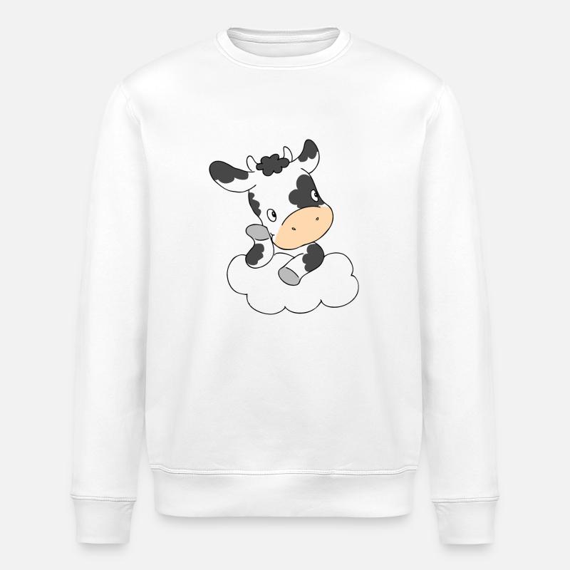 Cow Thinking - Stanley/Stella Unisex Bio-Sweatshirt ROLLER - Weiß