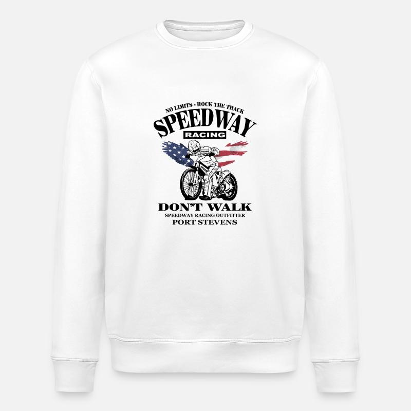 Speedway - Stanley/Stella Unisex Bio-Sweatshirt ROLLER - Weiß