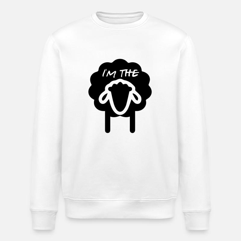 I'm the black sheep - Stanley/Stella Unisex Bio-Sweatshirt ROLLER - Weiß