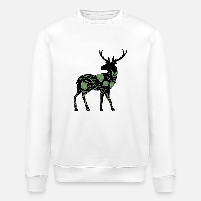 Hirsch - Stanley/Stella Unisex Bio-Sweatshirt ROLLER - Weiß