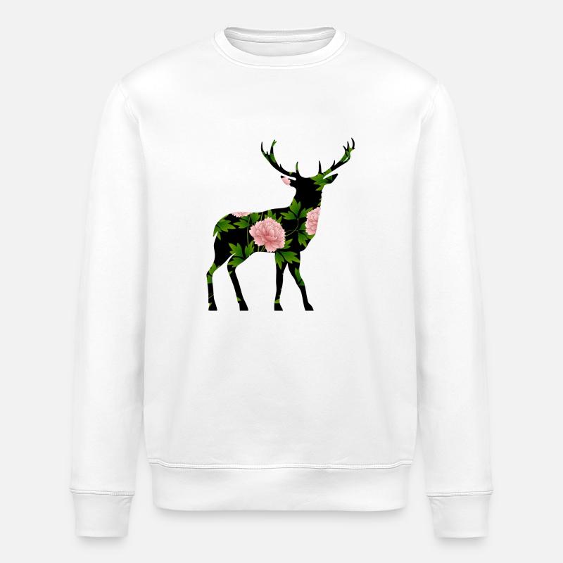 Hirsch - Stanley/Stella Unisex Bio-Sweatshirt ROLLER - Weiß