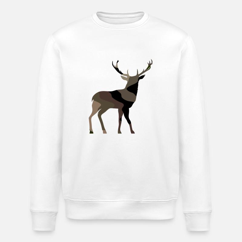 Hirsch - Stanley/Stella Unisex Bio-Sweatshirt ROLLER - Weiß