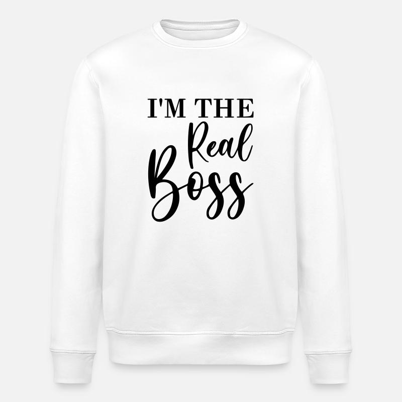 I'm the real - Stanley/Stella Unisex Bio-Sweatshirt ROLLER - Weiß