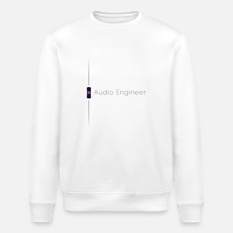 Audio Engineer Fader Lila - Stanley/Stella Unisex Bio-Sweatshirt ROLLER - Weiß