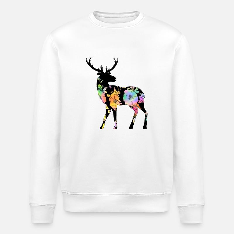 Hirsch - Stanley/Stella Unisex Bio-Sweatshirt ROLLER - Weiß