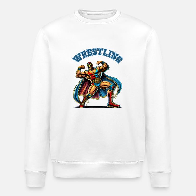 Wrestling - Stanley/Stella Unisex Bio-Sweatshirt ROLLER - Weiß