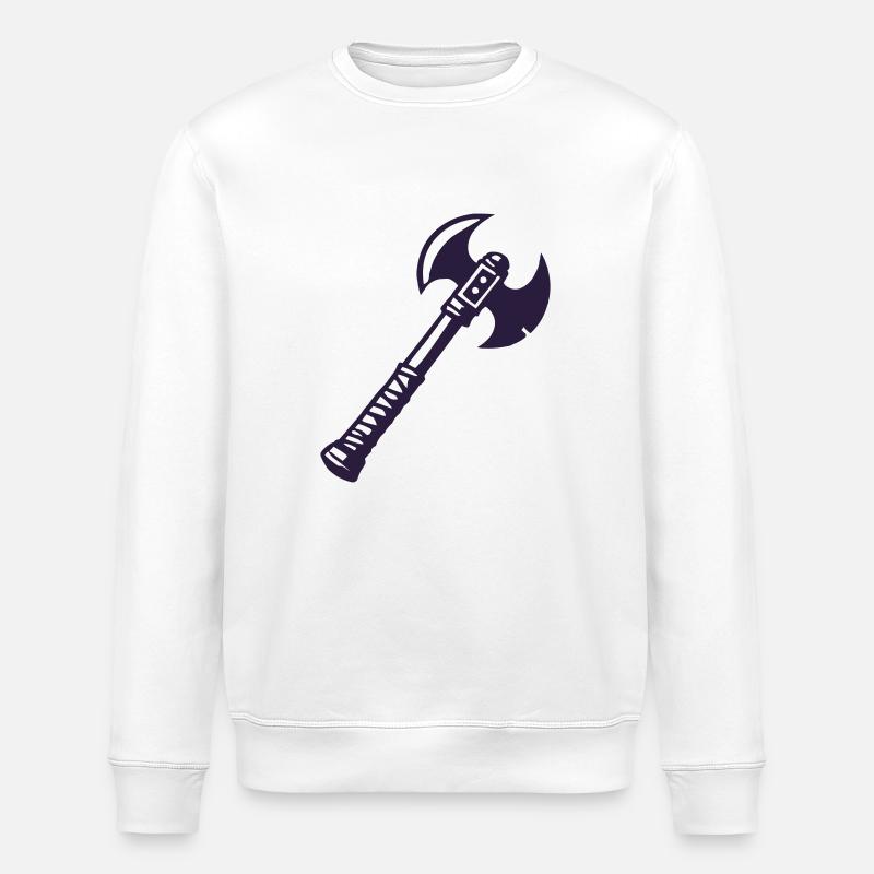 hache - Sweat bio ROLLER Stanley/Stella Unisexe - blanc